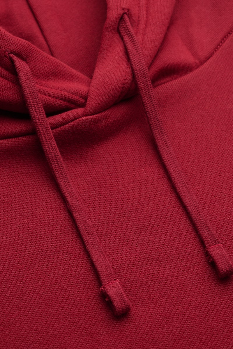 Superdry Essential Logo Hoodie in League Red