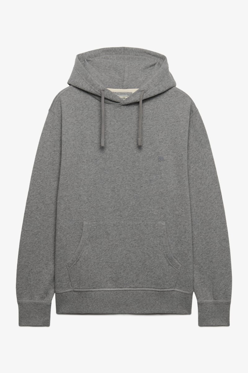Superdry Essential Logo Hoodie in Dark Vintage Grey Marl