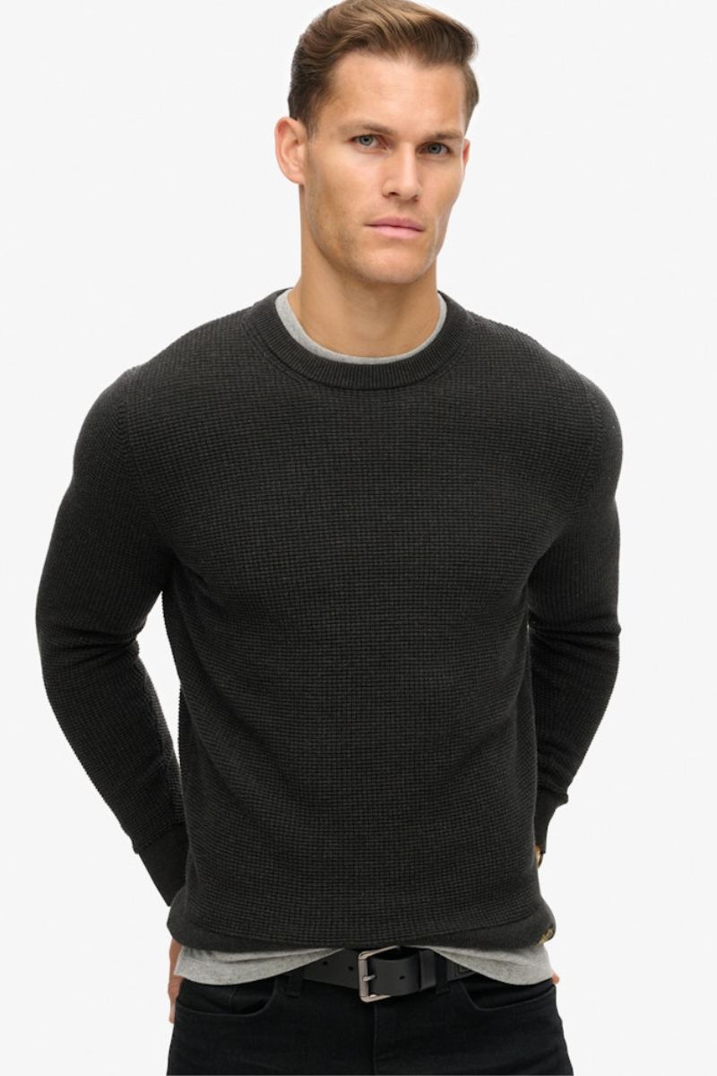 Superdry Textured Crew Knit Jumper (Size M)