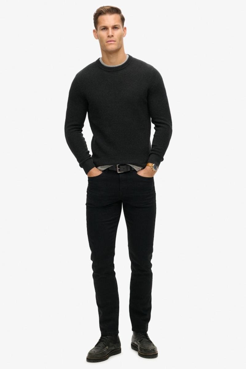 Superdry Textured Crew Knit Jumper (Size M)