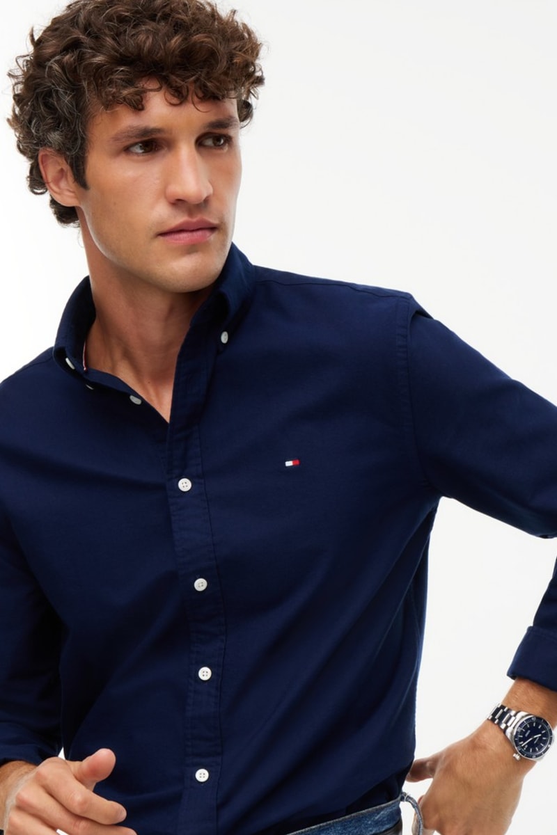Tommy Hilfiger 35774 Regular Fit Heritage Oxford Shirt Carbon Navy