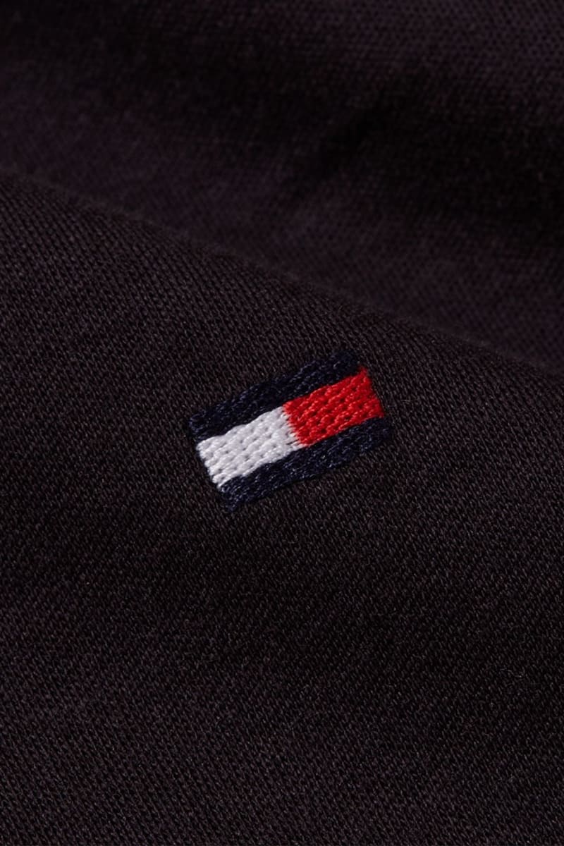 Tommy Hilfiger 37317 Liquid Cotton Long Sleeve Regular Fit Polo Shirt Black
