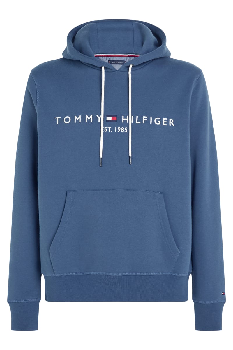 Tommy Hilfiger 11599 Logo Hoodie Aegean Sea