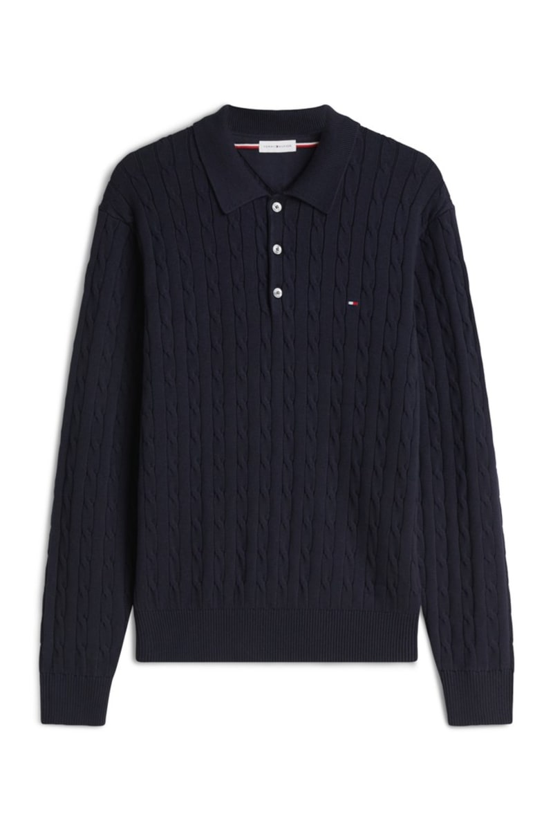 Hilfiger 41955 Class Ctn Cable Aw26 - NVY BLU - ANNA CHECK