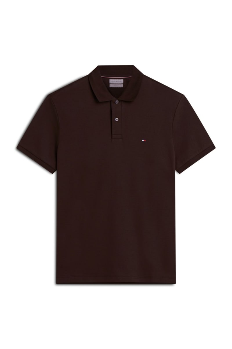 Hilfiger Liquid Cotton Polo Aw26 - CHOCOLATE