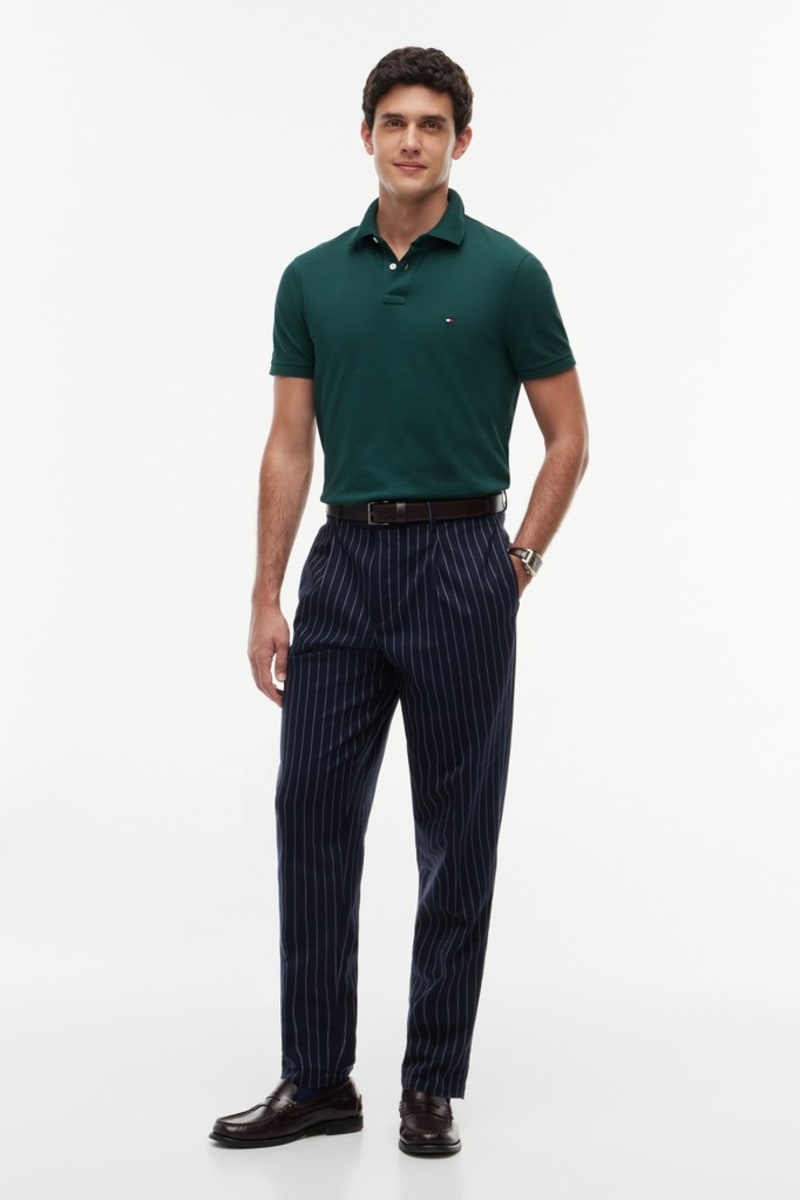 Hilfiger 1985 Reg Polo Aw26 - ORNA GREEN