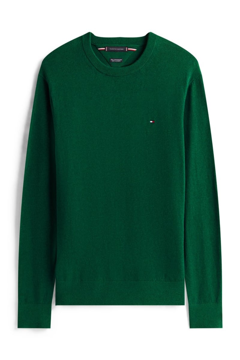 Hilfiger 28049 Pima Ctn Cash Aw26 - ORNA GREEN