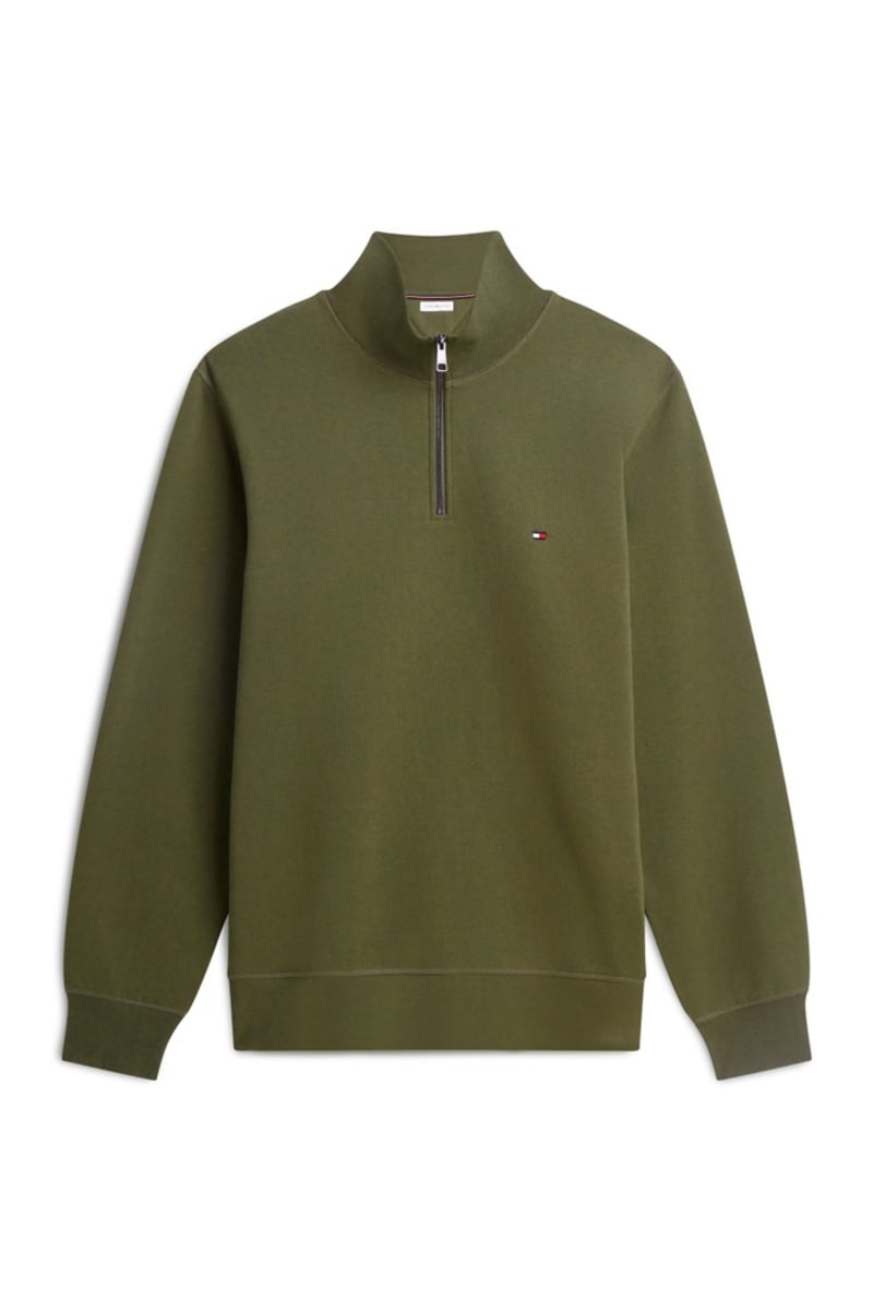Hilfiger Ess Fleece 1/4 Aw26 - HUNT GREE