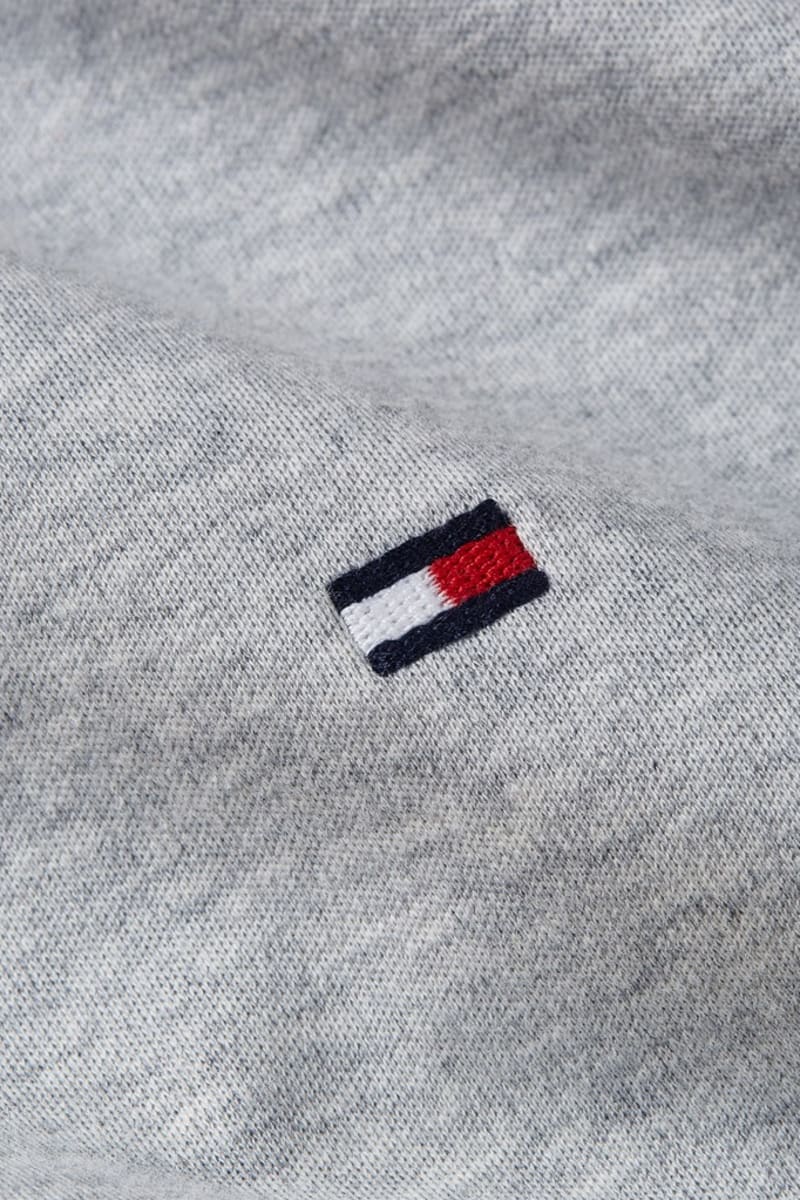Tommy Hilfiger 37317 Liquid Cotton Long Sleeve Regular Fit Polo Shirt Light Grey Heather