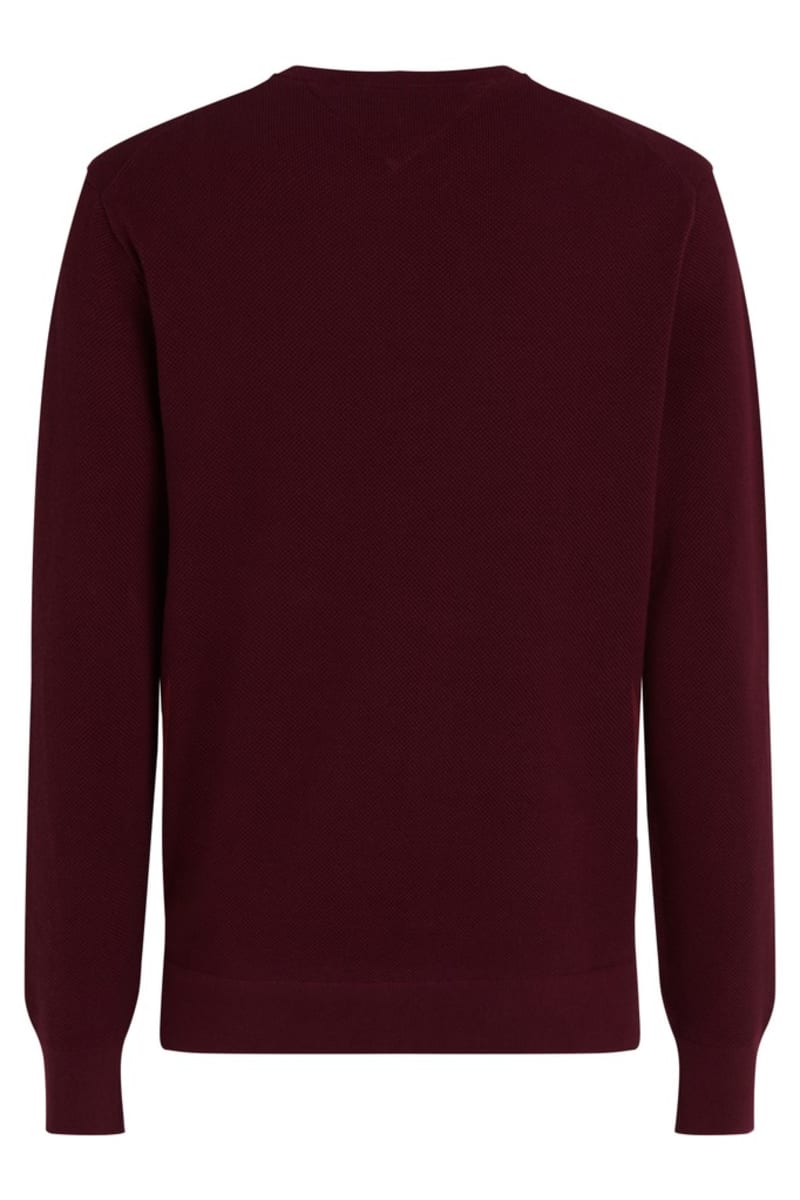Tommy Hilfiger 36347 Essential Structure Crew Neck Jumper Burgundy