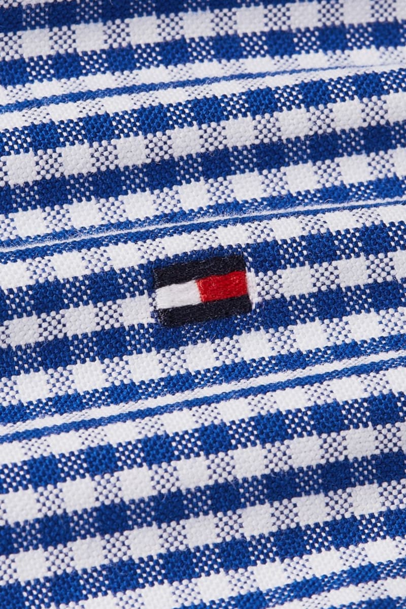 Tommy Hilfiger 36395 Regular Fit Heritage Gingham Oxford Shirt Royal Blue Check