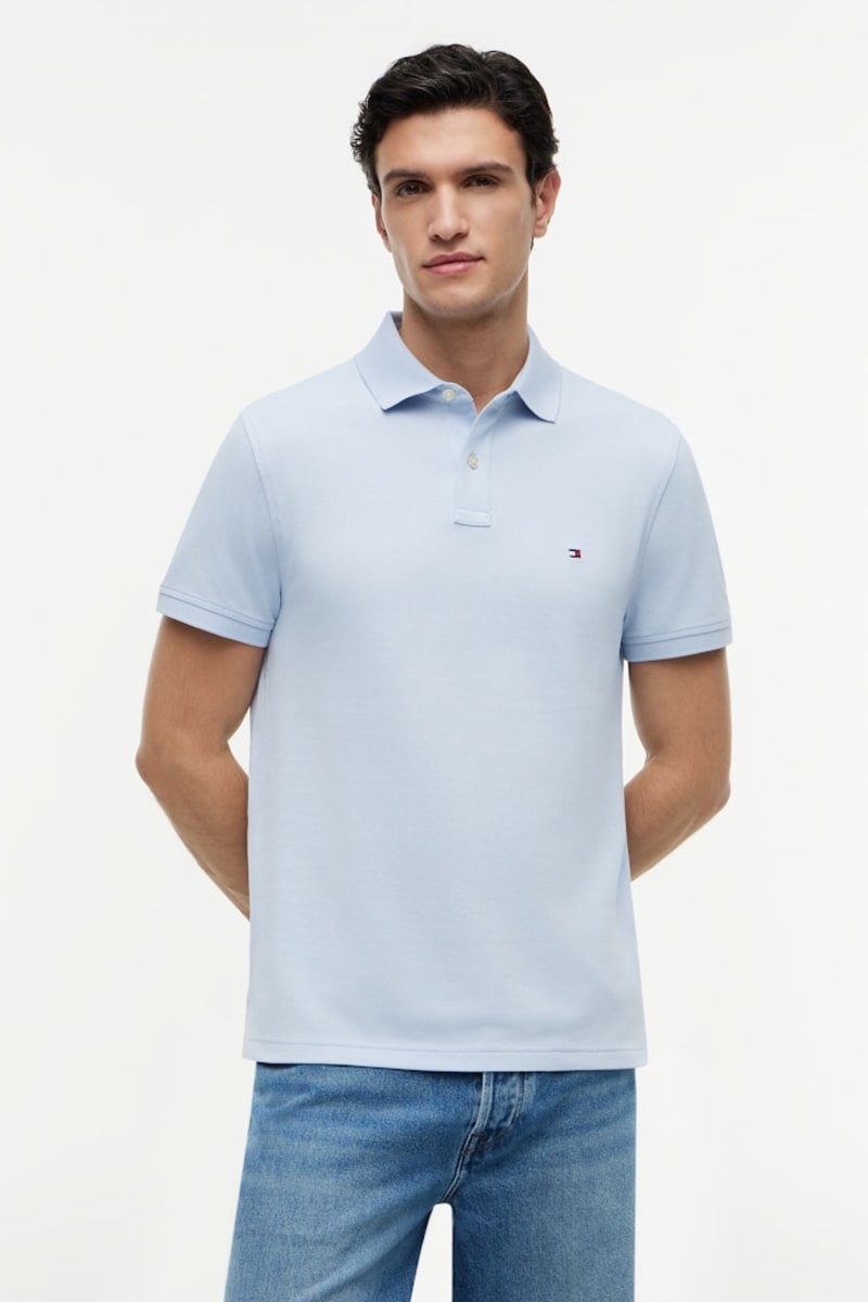 Tommy Hilfiger 1985 Regular Fit Polo Shirt Sky Blue