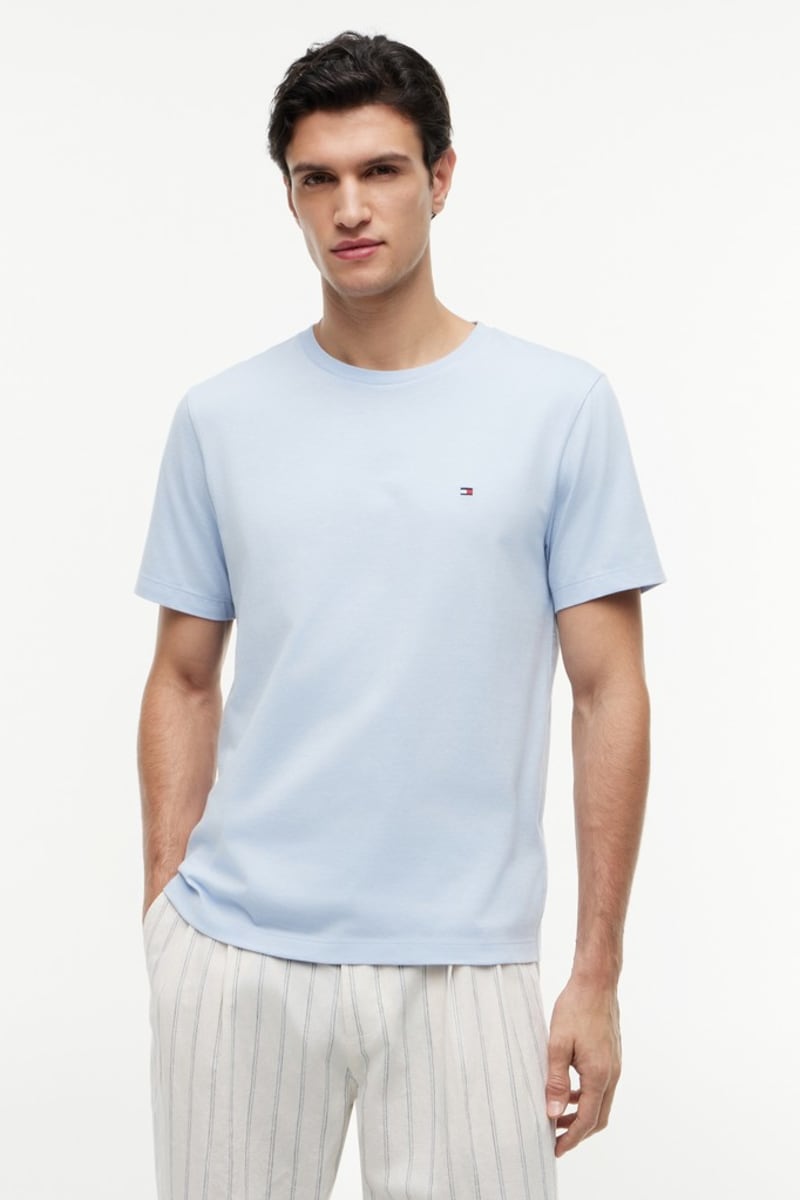 Tommy Hilfiger Essential Seasonal Regular Fit T-Shirt Sky Blue