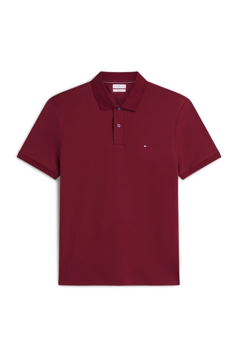 Hilfiger Liquid Cotton Polo Aw26 - BURGUNDY