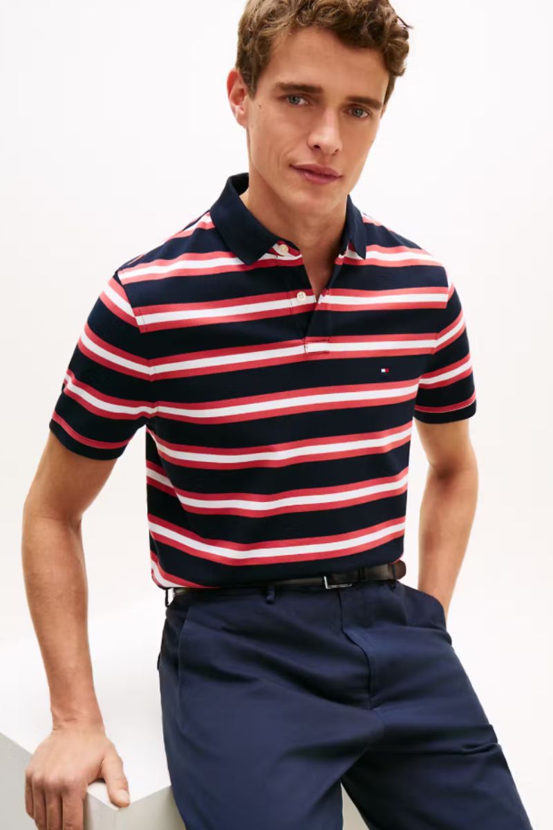 Tommy Hilfiger 1985 Regular Polo Pink Multi
