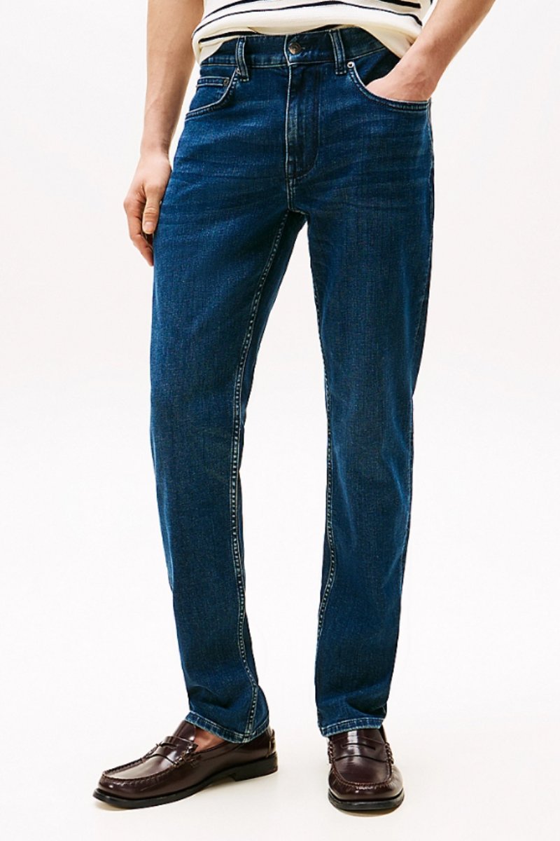 Tommy Hilfiger Core Denton Straight Jean Tinted Blue