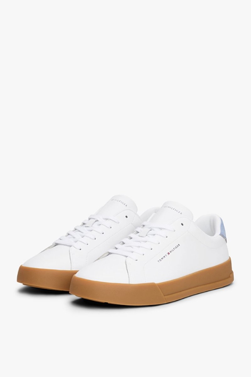 Tommy Hilfiger 5367 Court Leather Detail White