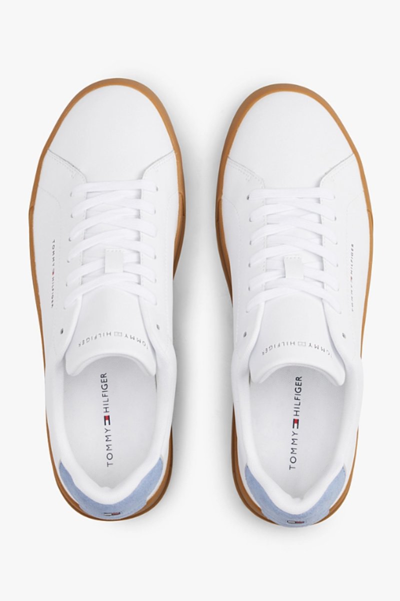 Tommy Hilfiger 5367 Court Leather Detail White