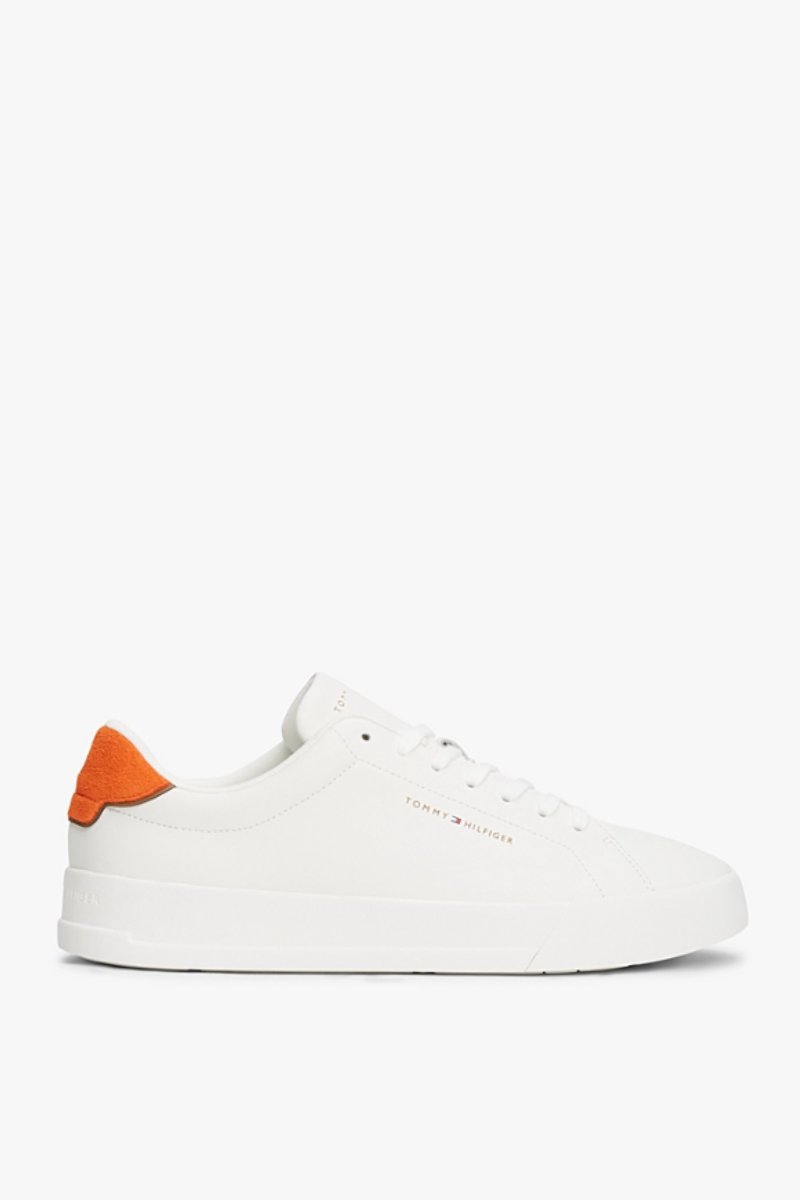 Tommy Hilfiger 5367 Court Leather Detail Ecru