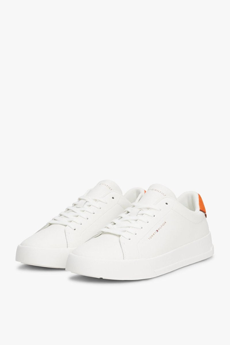 Tommy Hilfiger 5367 Court Leather Detail Ecru