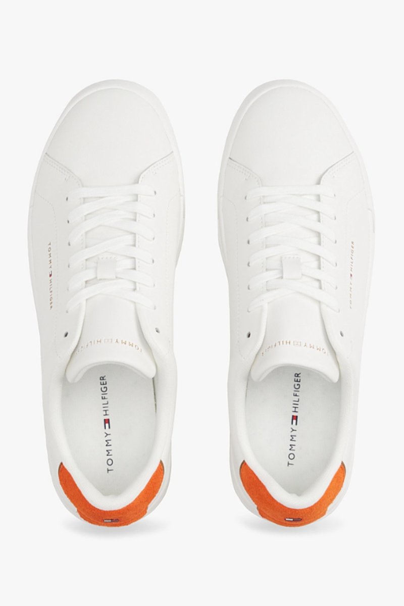 Tommy Hilfiger 5367 Court Leather Detail Ecru