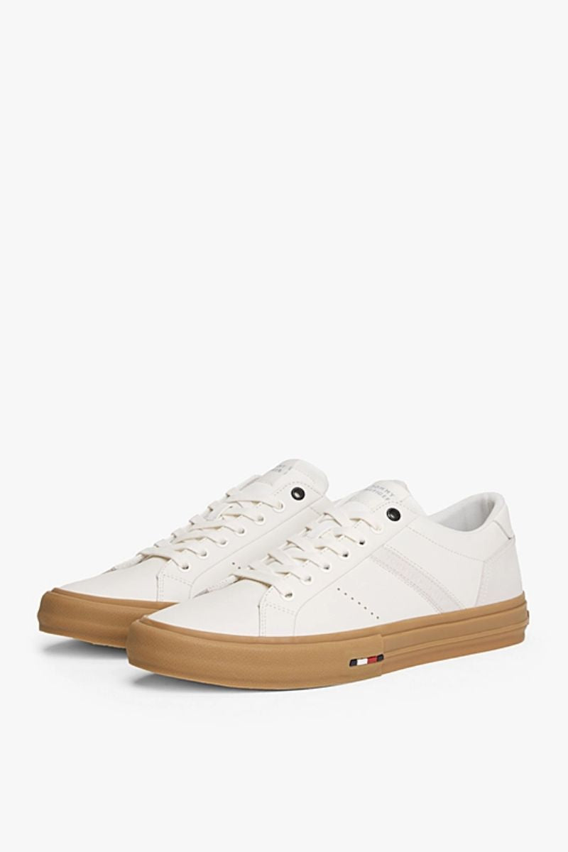 Tommy Hilfiger 5626 Hi Vulc Leather Ecru
