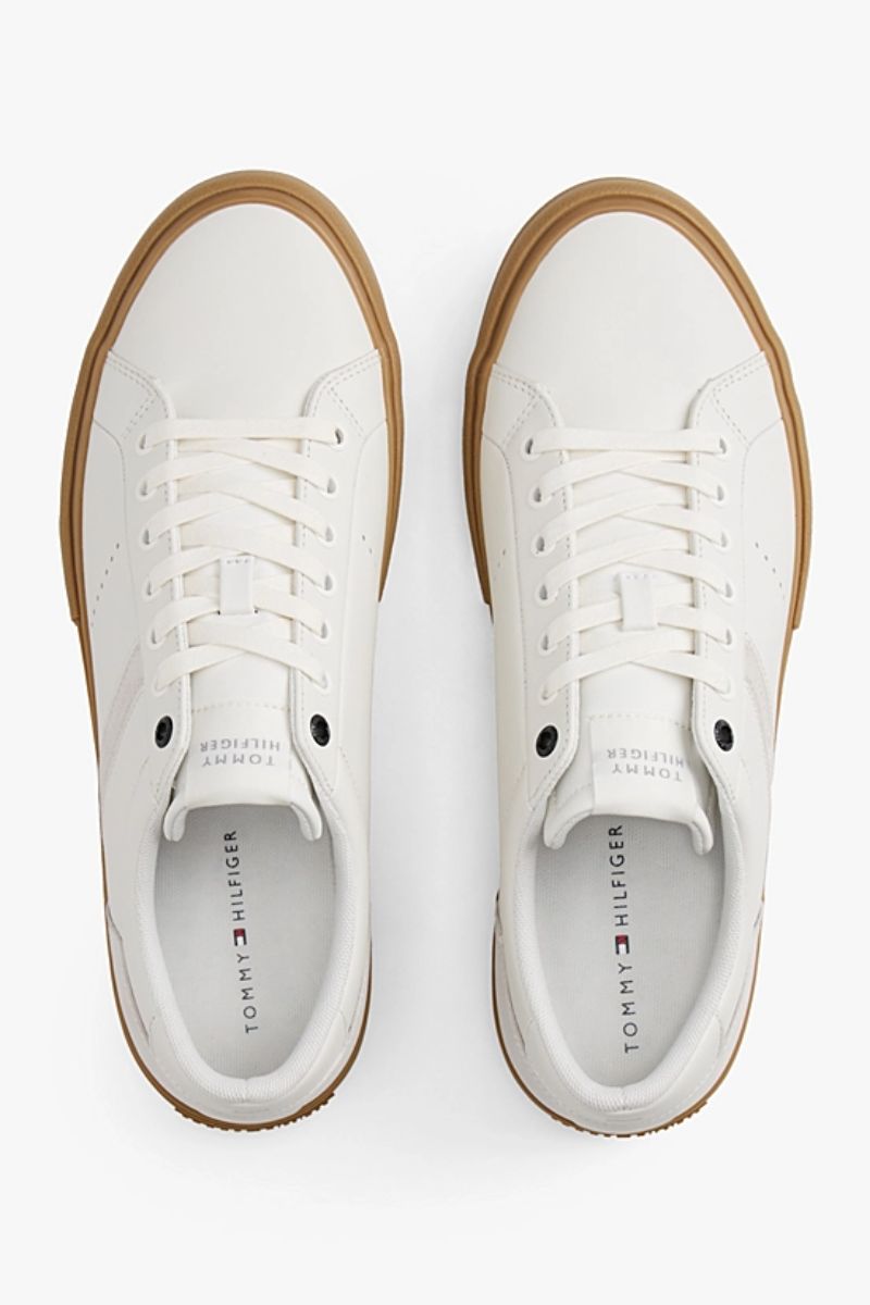 Tommy Hilfiger 5626 Hi Vulc Leather Ecru