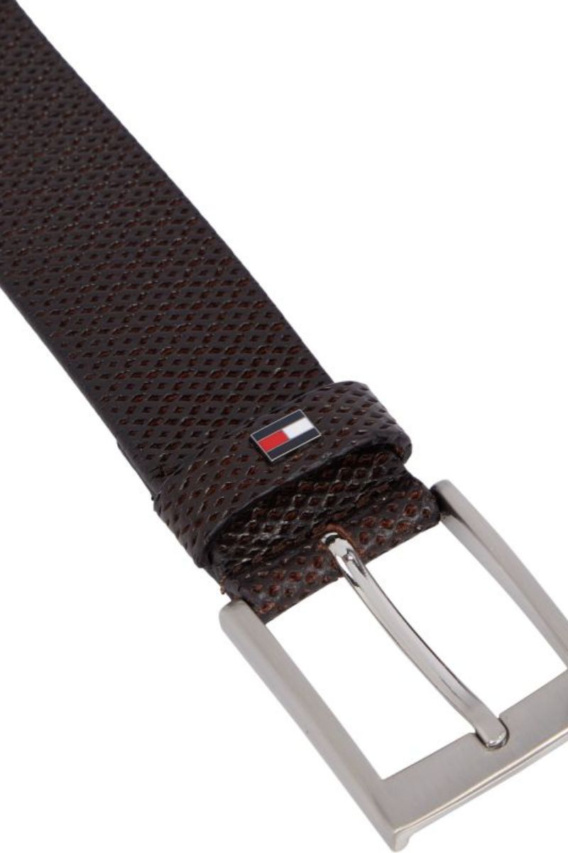 Tommy Hilfiger Adan 3.5 Texture Belt Brown