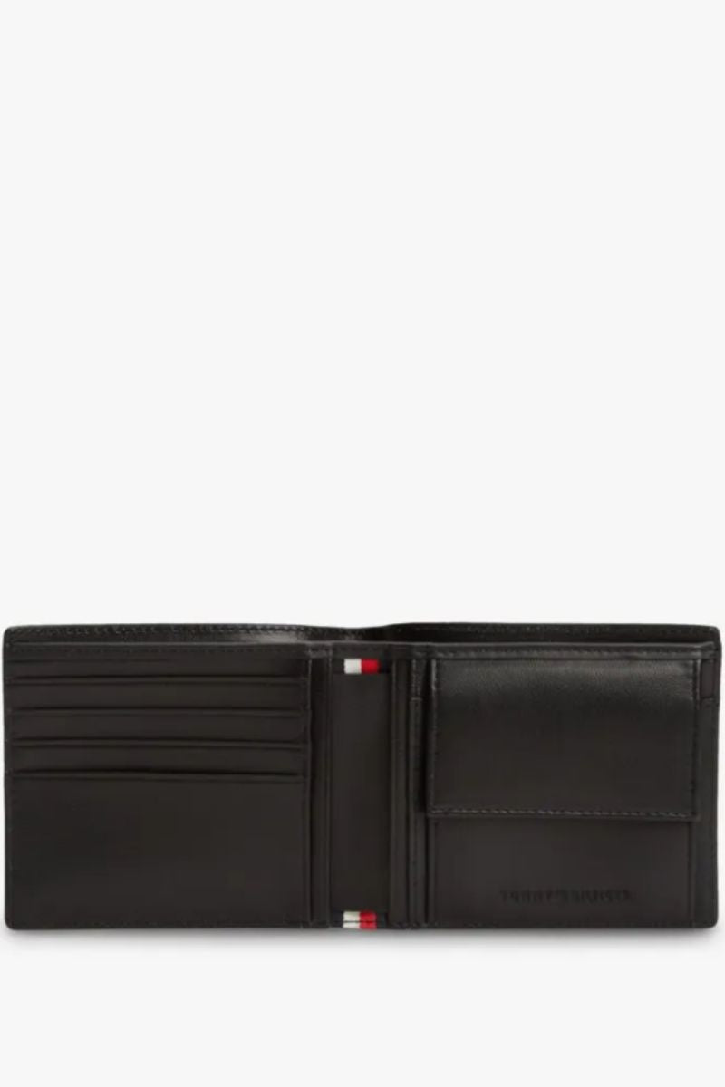 Tommy Hilfiger Embossed CC & Coin Wallet Black