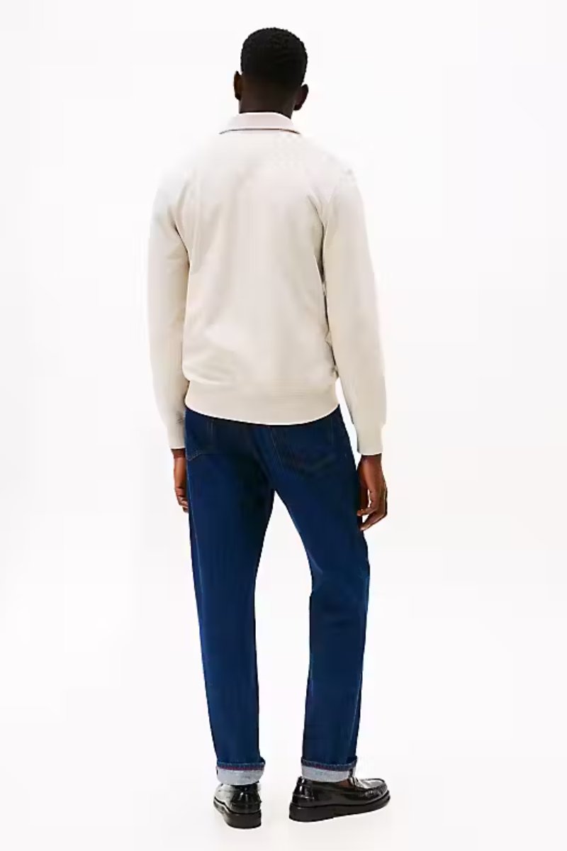 Tommy Hilfiger Essential Terry Zip Oatmilk