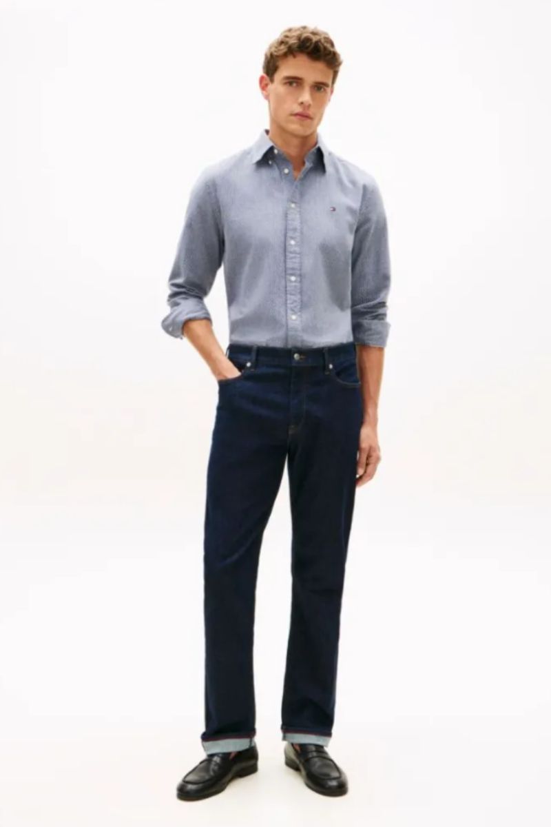 Tommy Hilfiger Flex Dobby Shirt Carbon Navy