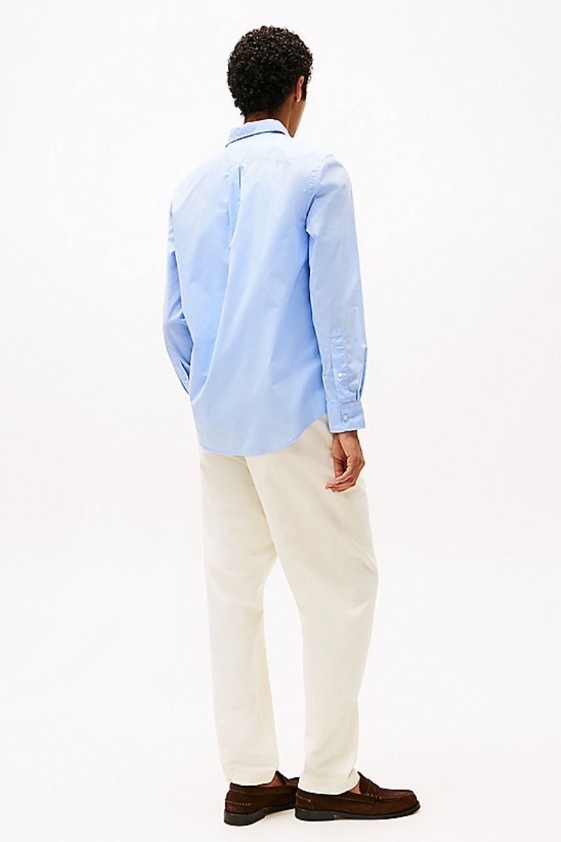 Tommy Hilfiger Flex Poplin Mini Shirt Sweet Blue
