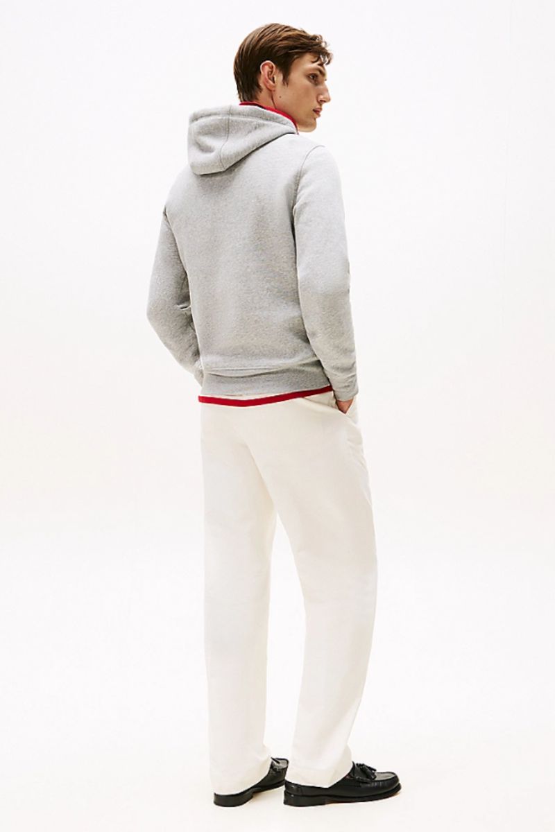 Tommy Hilfiger Logo Hoody Cloud Heather