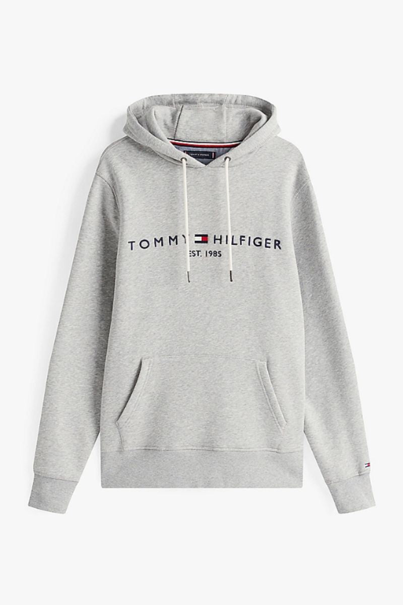 Tommy Hilfiger Logo Hoody Cloud Heather