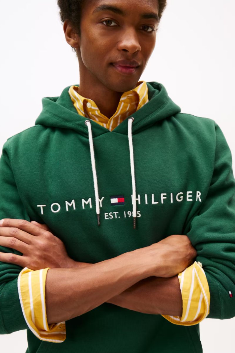 Tommy Hilfiger Tommy Logo Hoodie Green