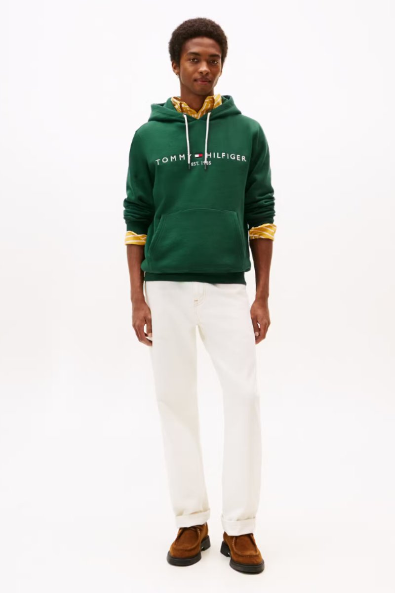 Tommy Hilfiger Tommy Logo Hoodie Green