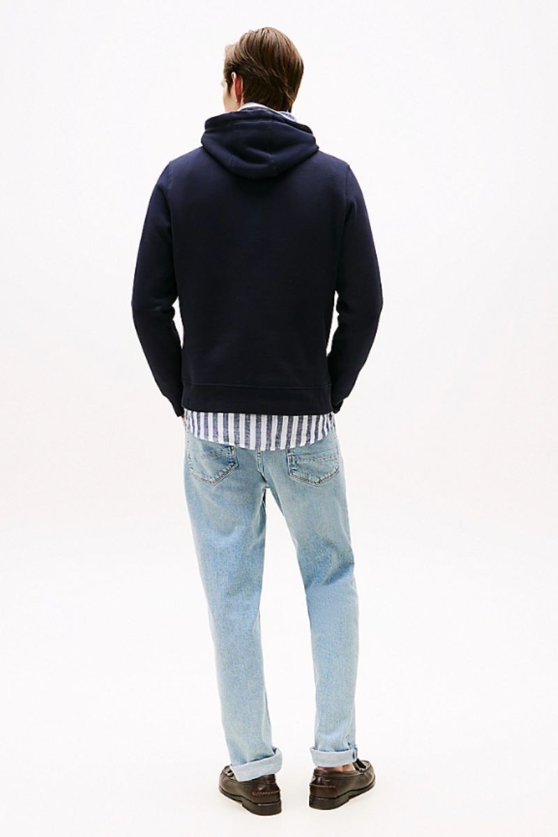 Tommy Hilfiger Logo Hoody Sky Captain