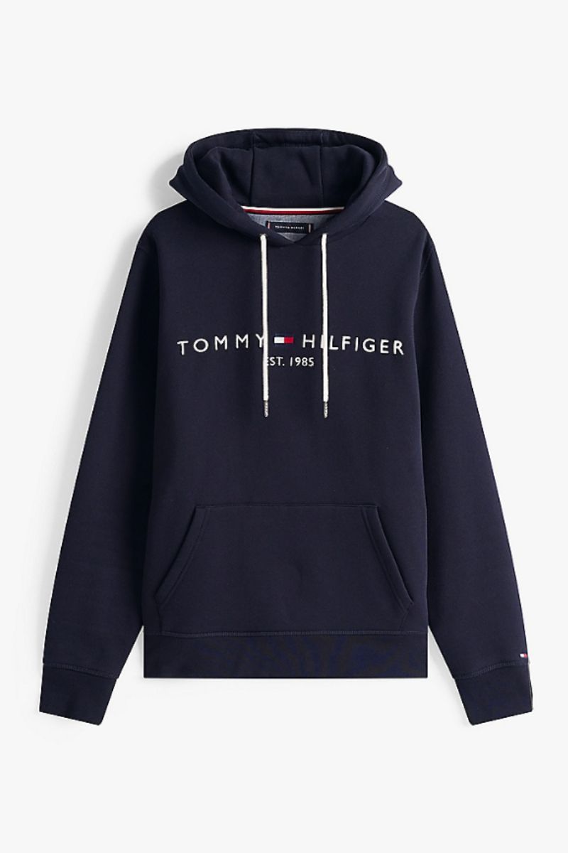 Tommy Hilfiger Logo Hoody Sky Captain