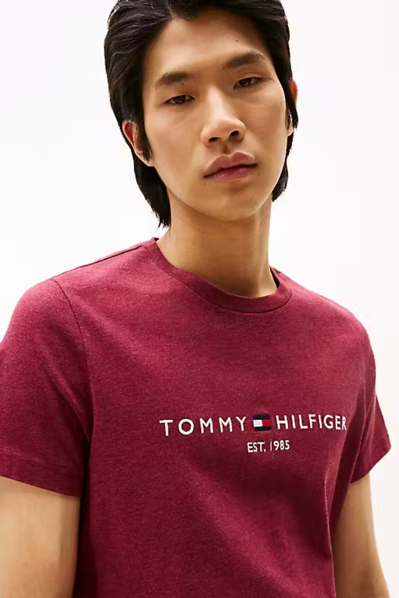 Tommy Hilfiger Logo T-Shirt Deep Rouge