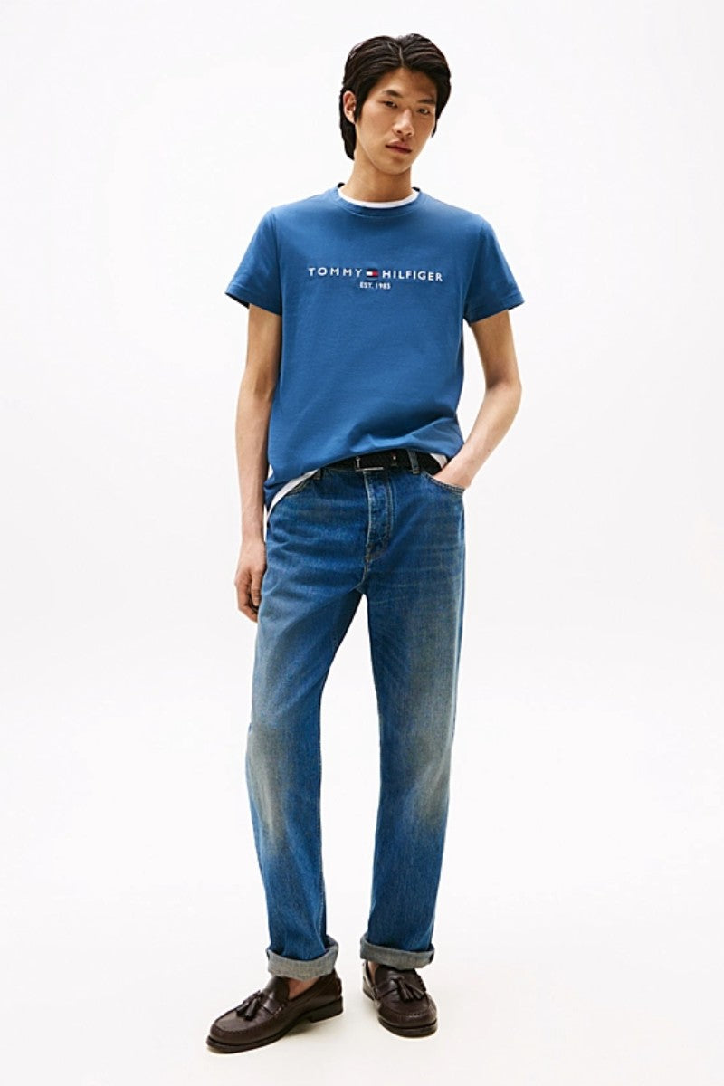 Tommy Hilfiger Logo T-Shirt Agean Sea