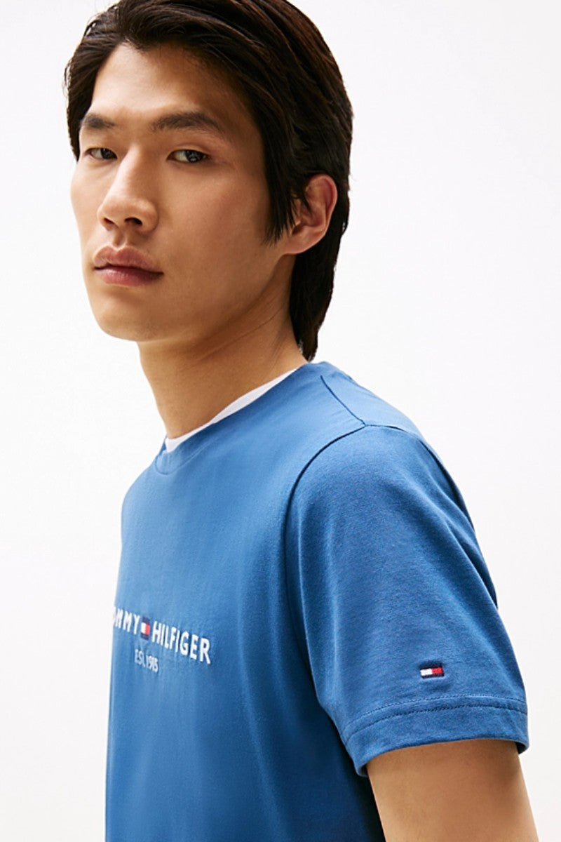 Tommy Hilfiger Logo T-Shirt Agean Sea