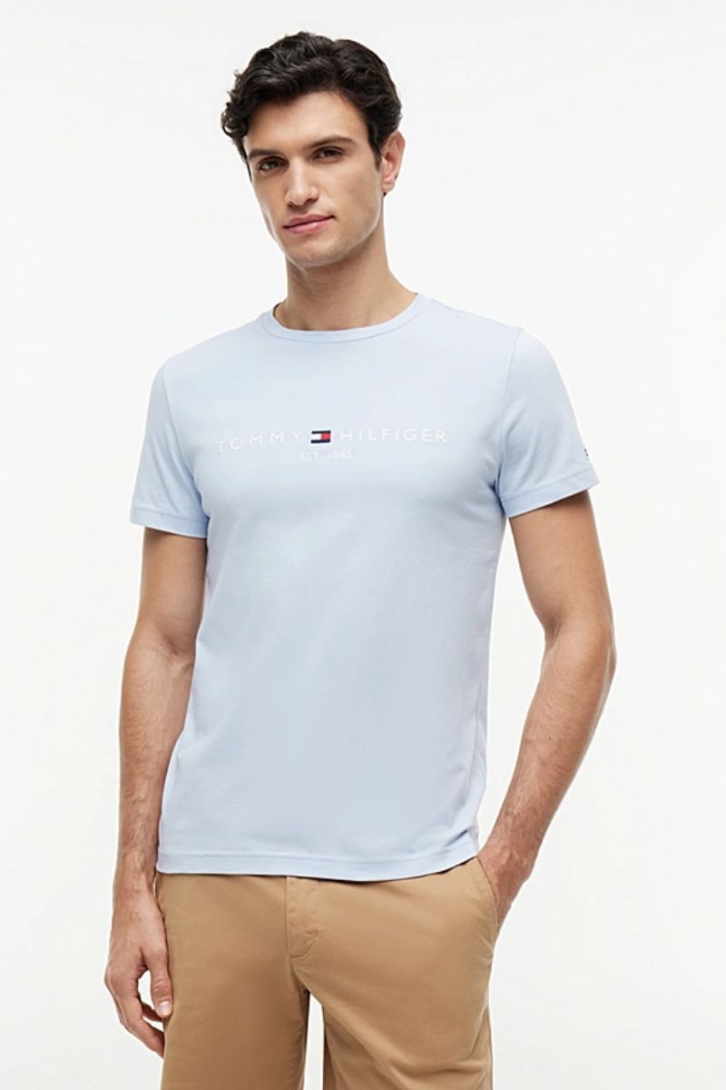 Tommy Hilfiger Logo T-Shirt Breezy Blue