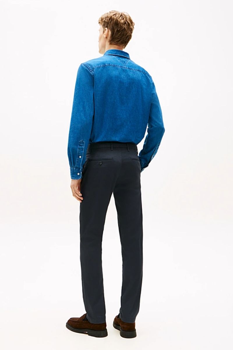 Tommy Hilfiger Bleeker Print Slim Chino Navy