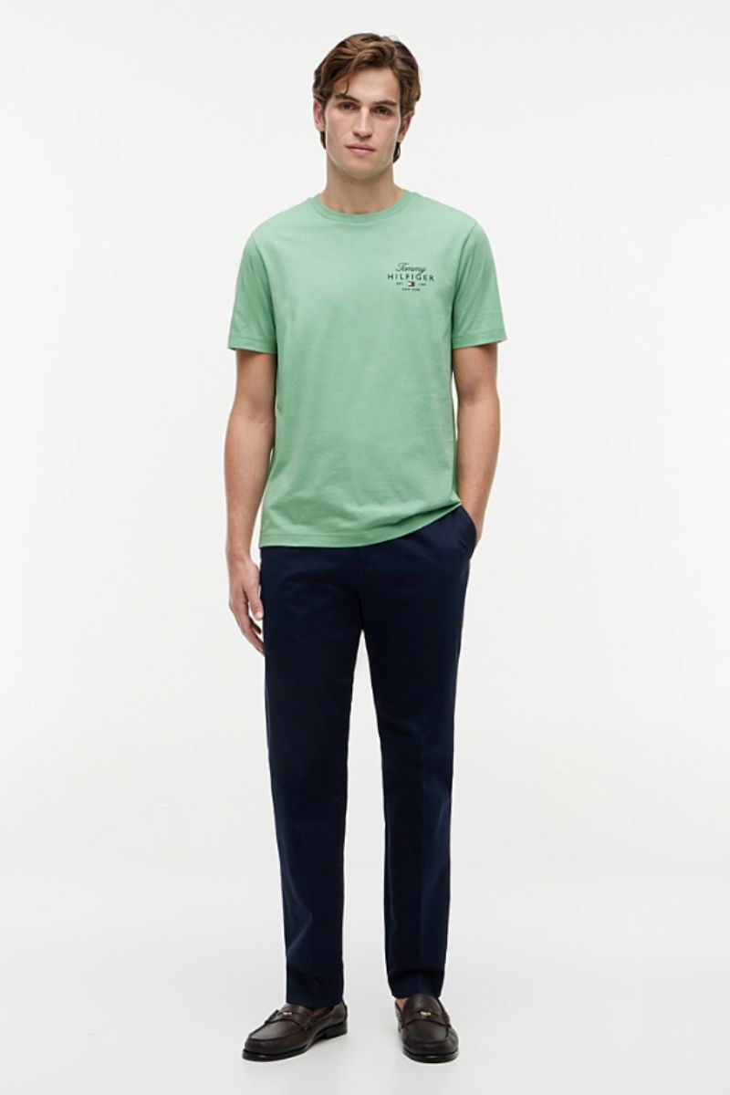 Tommy Hilfiger Script Stack T-Shirt Cut Grass
