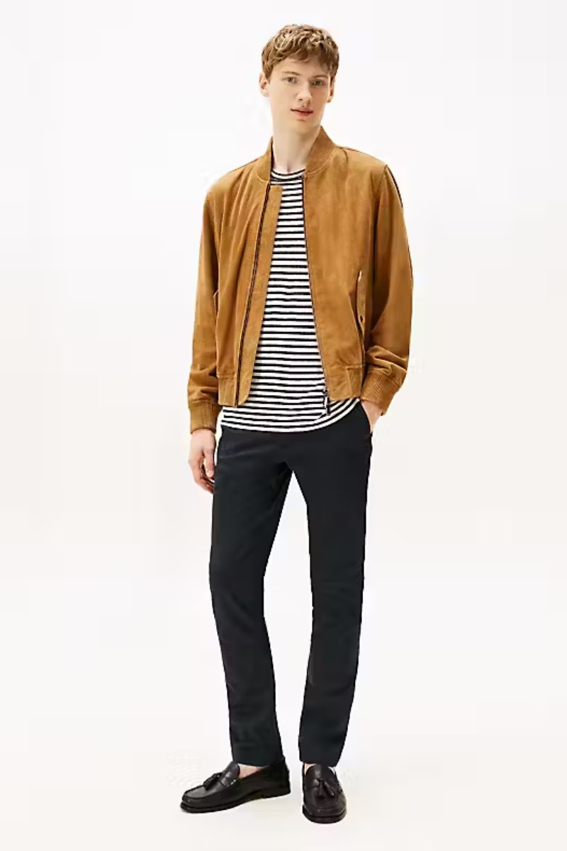 Tommy Hilfiger Bleeker Slim Printed Chino Navy