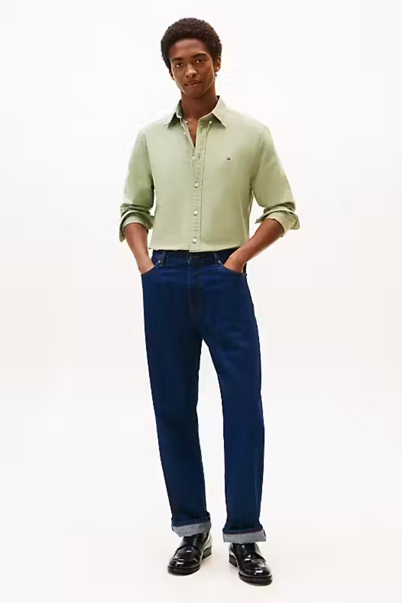 Tommy Hilfiger Solid Heritage Oxford Shirt Sage