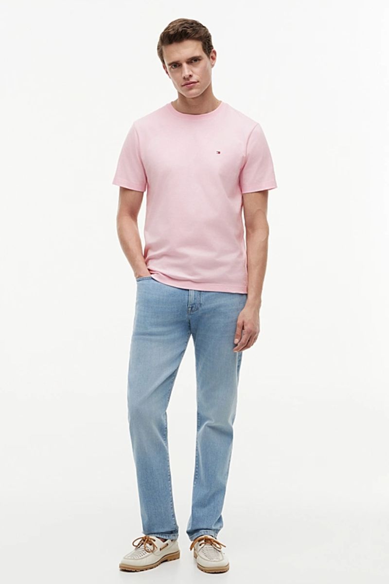 Tommy Hilfiger Solid T-Shirt Pink Lilly