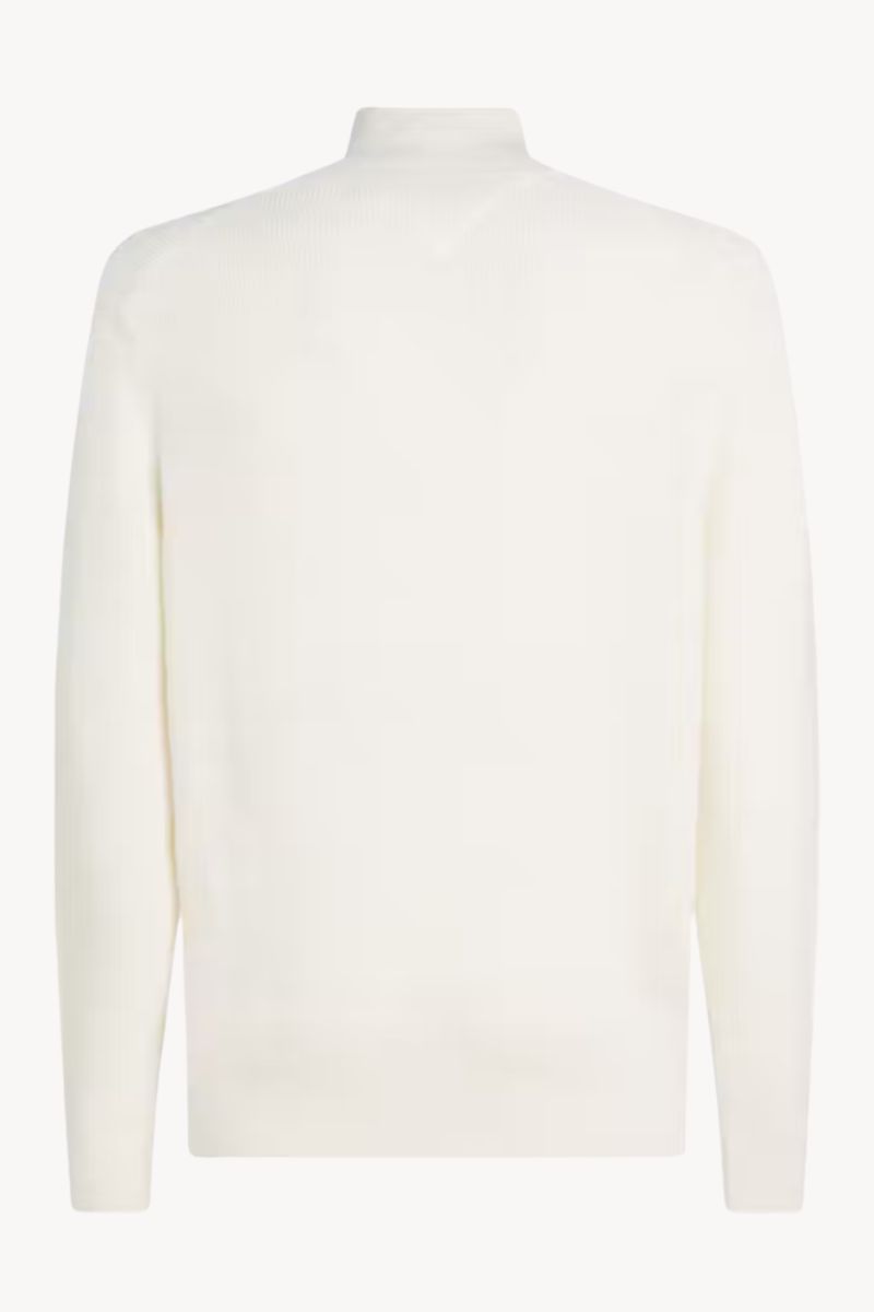 Tommy Hilfiger Stripe Structure Zip Ivory