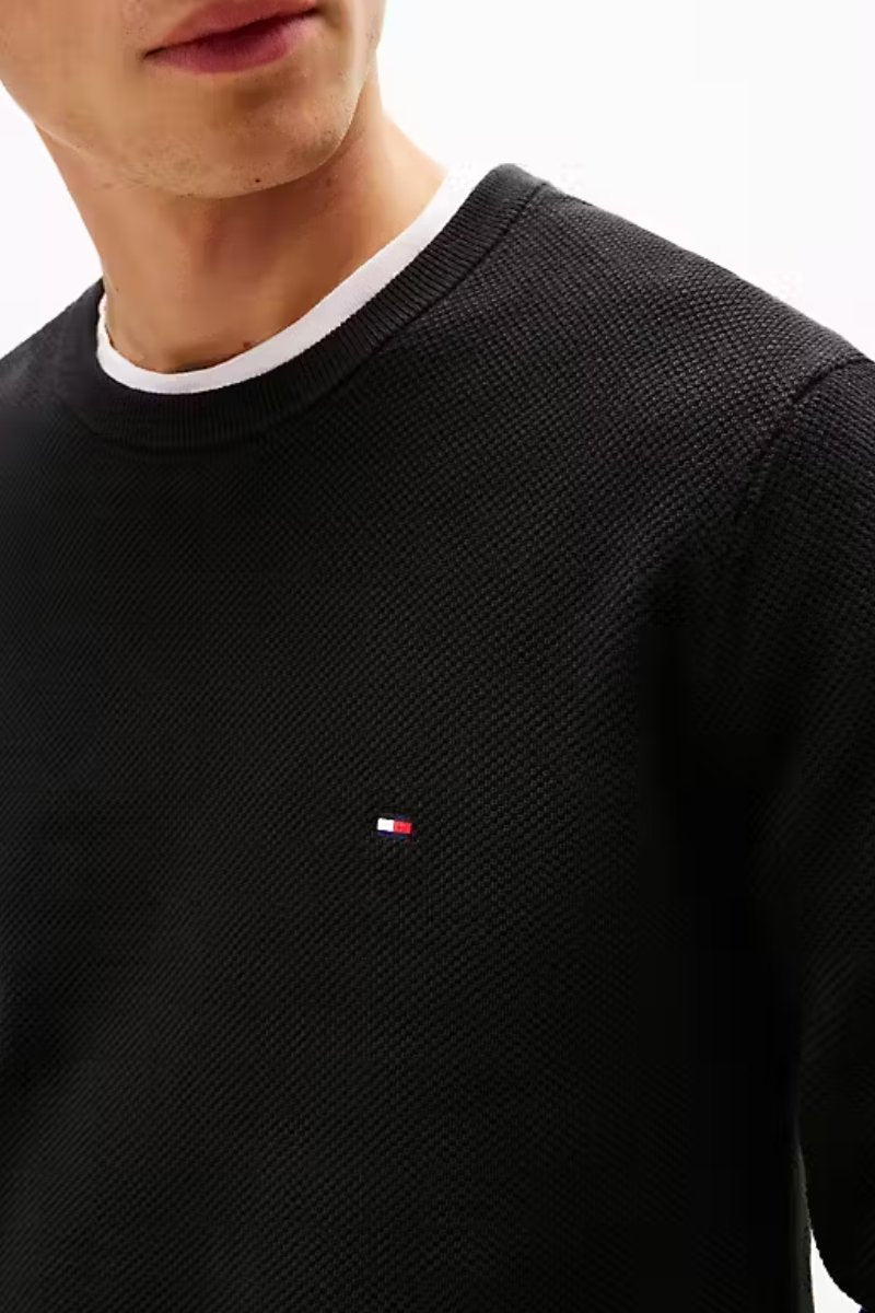 Tommy Hilfiger Essential Structure Crew Black