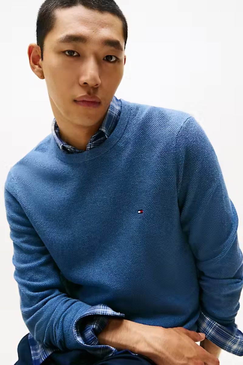 Tommy Hilfiger Essential Structure Crew Blue